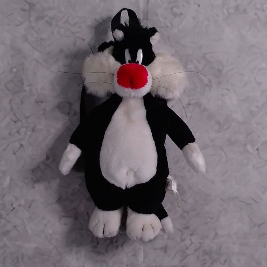 Vintage 1997 Sylvester the Cat Plush Backpack, Looney Tunes