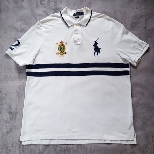 Polo By Ralph Lauren #2 Big Pony Double Stripped T-Shirt Classic Fit