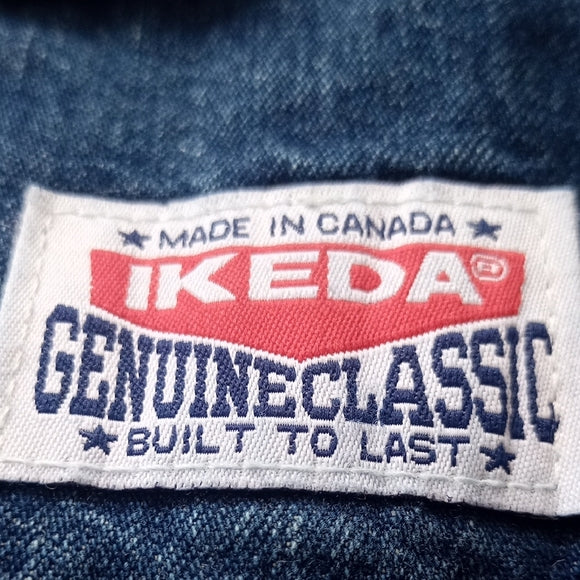 Vintage IKEDA Blue Denim Overalls Made In Canada