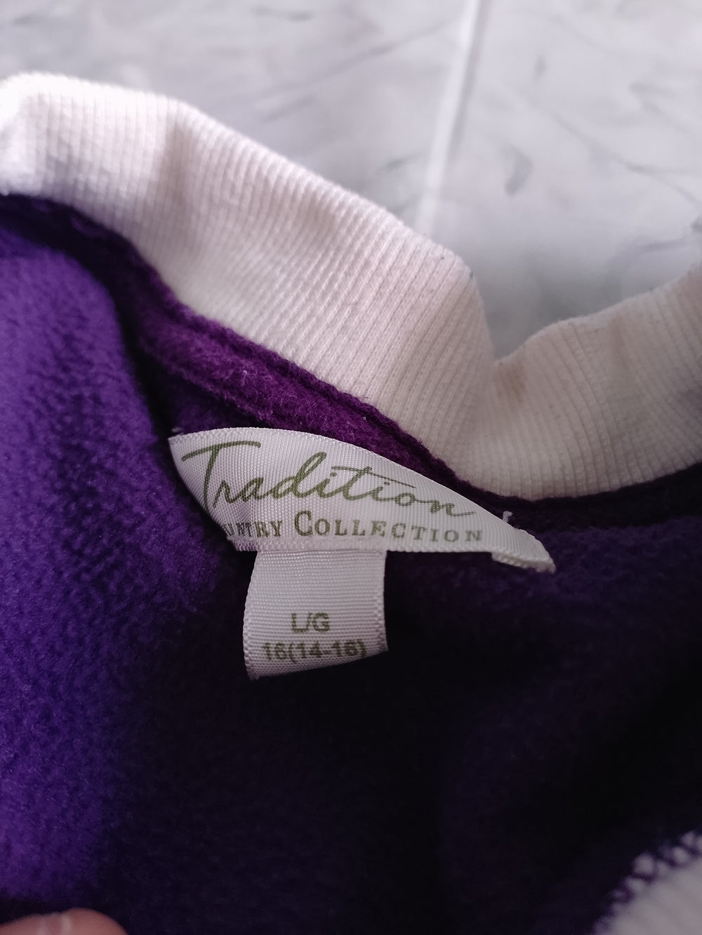 Vintage Y2K Snowscape with Owls Purple Crewneck Sweater
