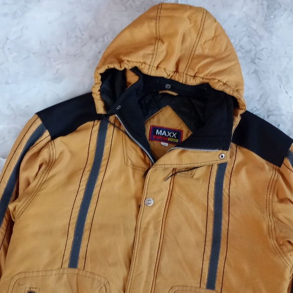 Vintage 90s MAX POINT SPORTS ANTARCTIC LINE YELLOW Winter Jacket UNISEX