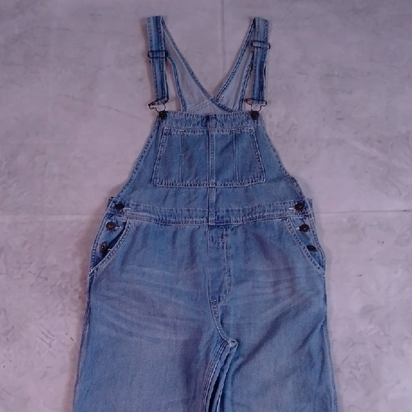 FREE PEOPLE Vintage Style Denim Overalls Workwear