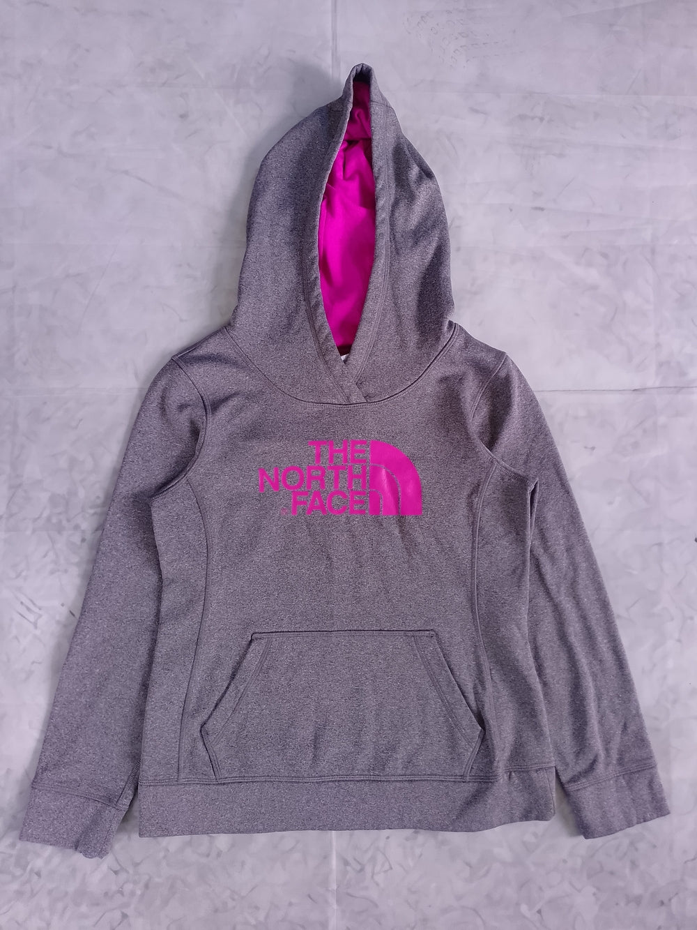 The North Face Hoodie with Pink Logo