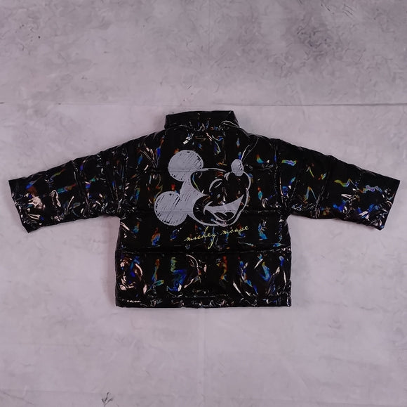 RARE Disney Baby MICKEY MOUSE Black Down Puffer Jacket