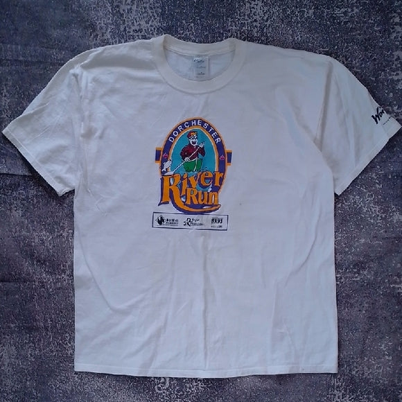 Vintage White Dorchester River Run T-Shirt UNISEX