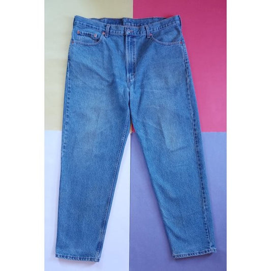 Vintage Levi's 550 Denim Blue Jeans High Waist Made In Canada