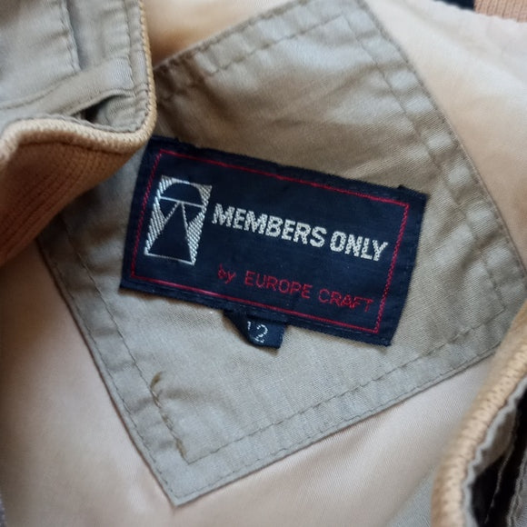 VINTAGE 90s Members Only By Europe Craft Jacket