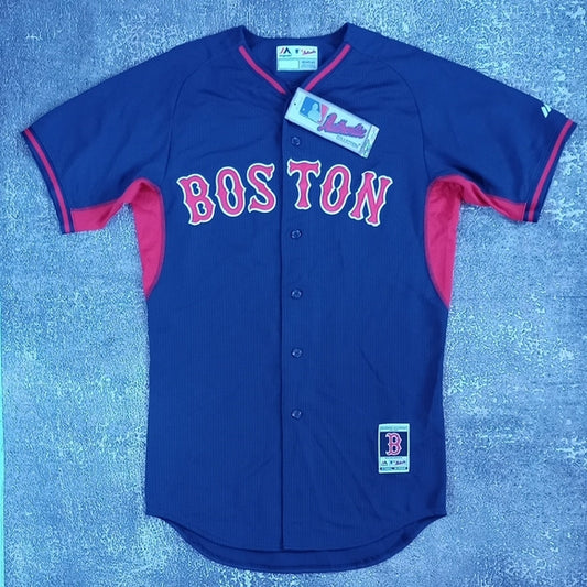 NWT 2014 Boston Red  Socks MLB Authentic Baseball Jersey Size 40 BLANK