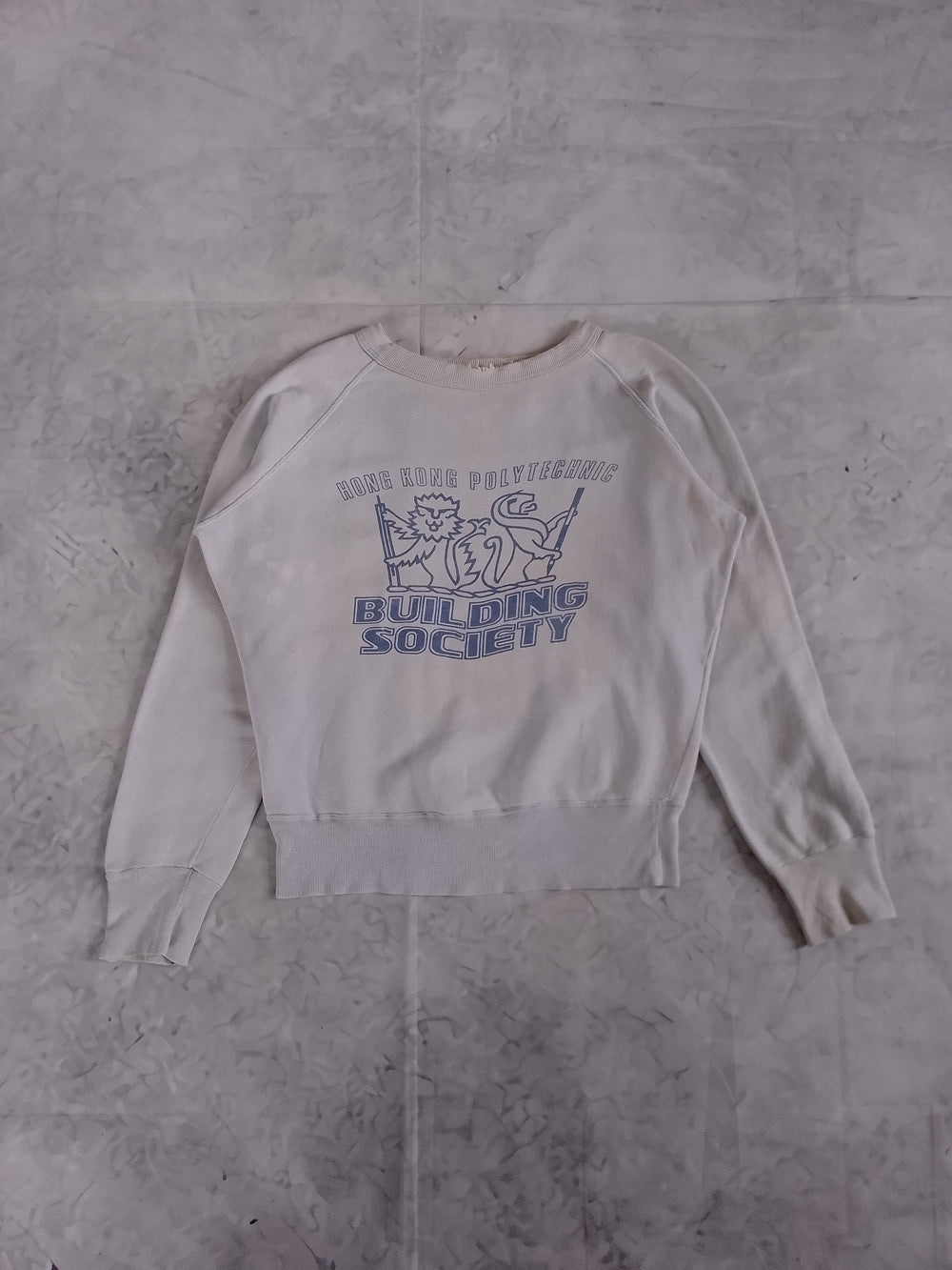 Vintage 90s HONG KONG POLYTECHNIC 'Building Society' Graphic Sweatshirt