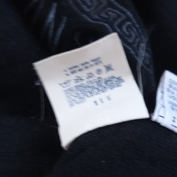 Vintage 1990s Versace Jeans Couture Black WOOL Button-Up Sweater