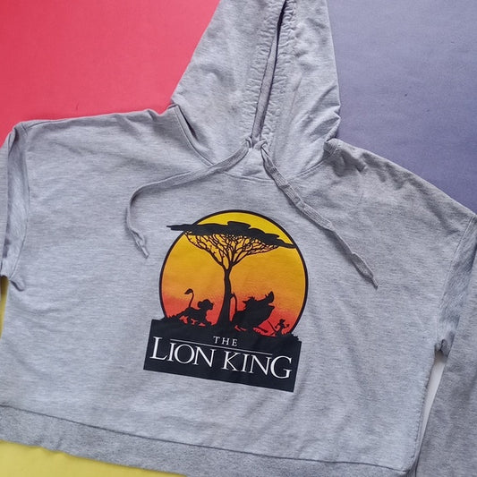 Disney Lion King Crop Top Hooded Sweater