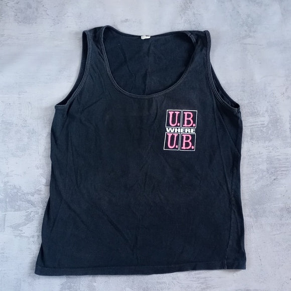 Vintage 90s Dominican Republic Caribbean islands I .B Here Muscle Shirt Single S