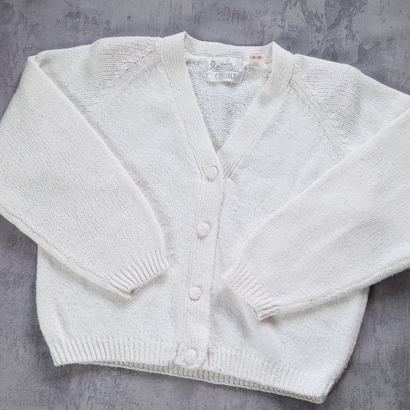 Vintage Reitmans Casuals White Cardigan