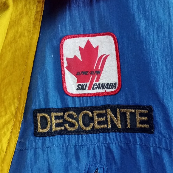 Vintage DESCENTE Team Ski Canada Long Winter Jacket Spacecrew UNISEX