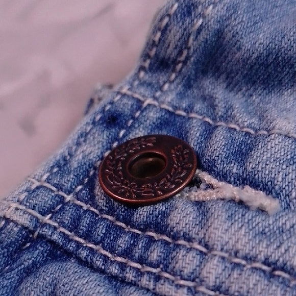 FREE PEOPLE Vintage Style Denim Overalls Workwear