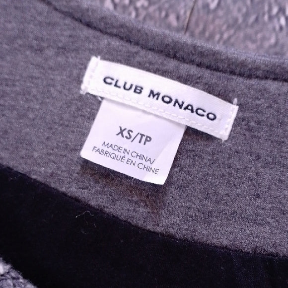 CLUB MONACO Gray Sleeveless Zip Vest