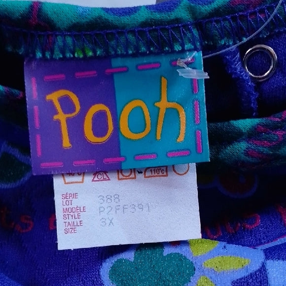 Vintage 90s Disney Winnie The Pooh Shirt Dress With Matching Pants NWT