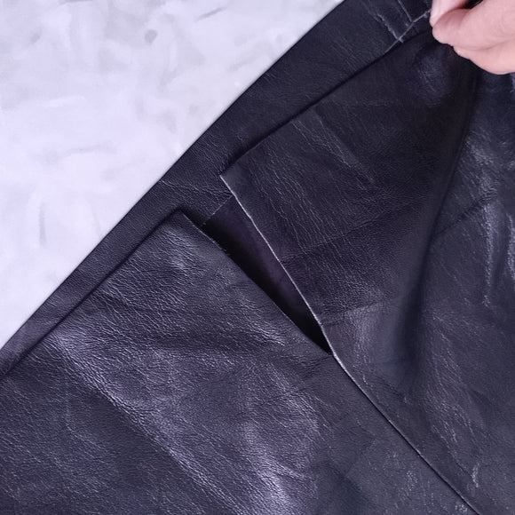 WILFRED Faux Leather Skirt