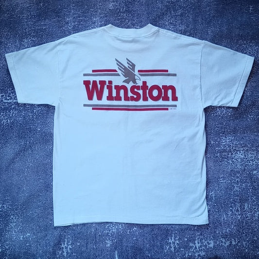 Vintage 1992 Winston Racing Brand Graphic Single Stitch T-Shirt