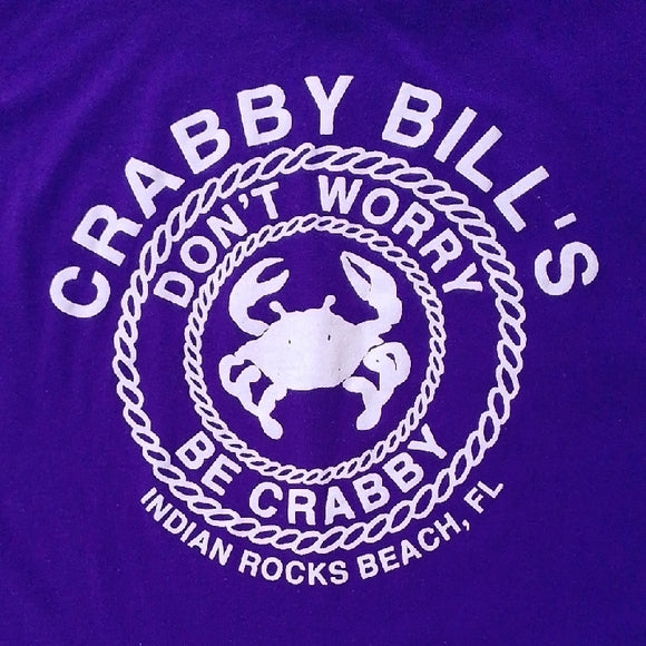 Vintage '90s Crabby Bills Don't Worry Be Happy T-Shirt