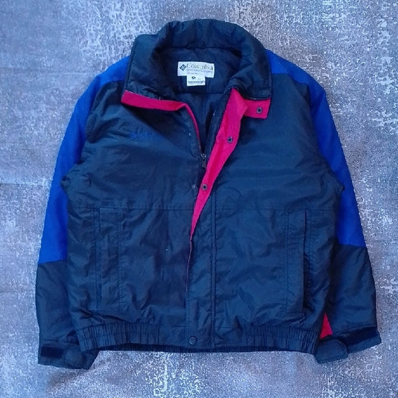 Vintage 90s Columbia Crown Rock Black and Red Puffer Jacket