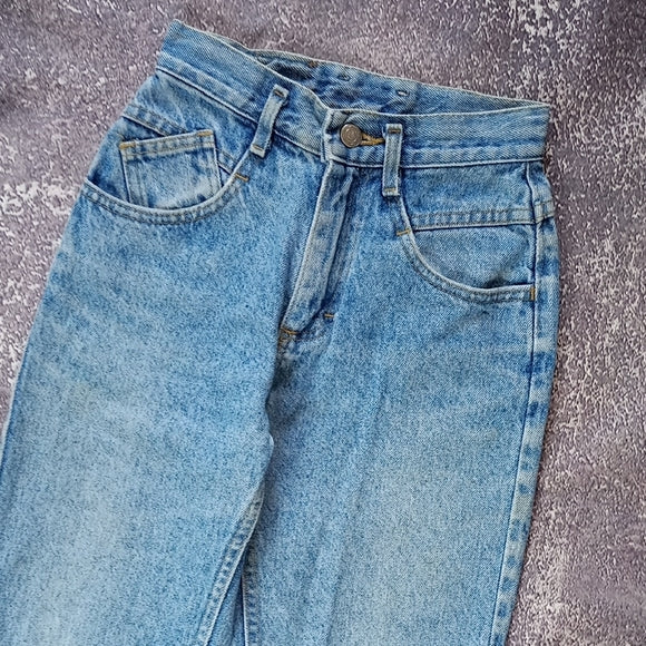 Vintage 1980s LEE Mom Denim Jeans Talon 42 Zipper