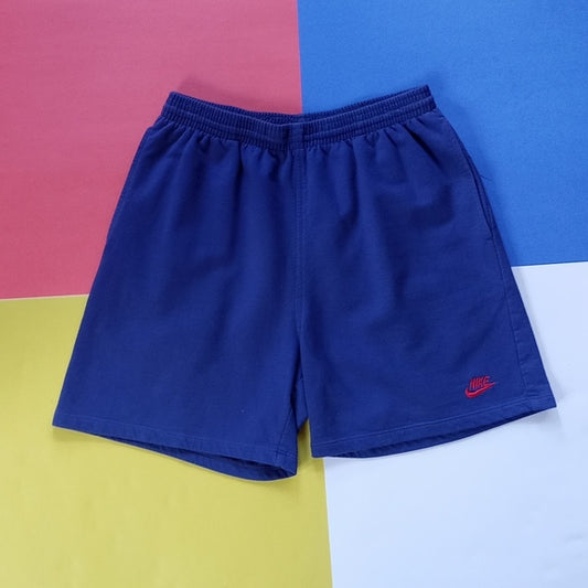 Vintage 90s Nike Blue/Red Essential Sweat Pant Shorts Unisex Pockets