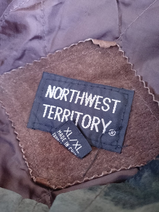 Vintage NORTHWEST TERRITORY Brown Suede Bomber Jacket