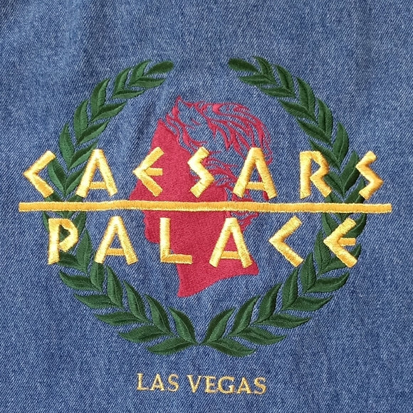 Vintage 90s Caesars Palace Denim Jacket