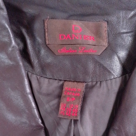 Vintage 90s Danier Italian Leather Jacket