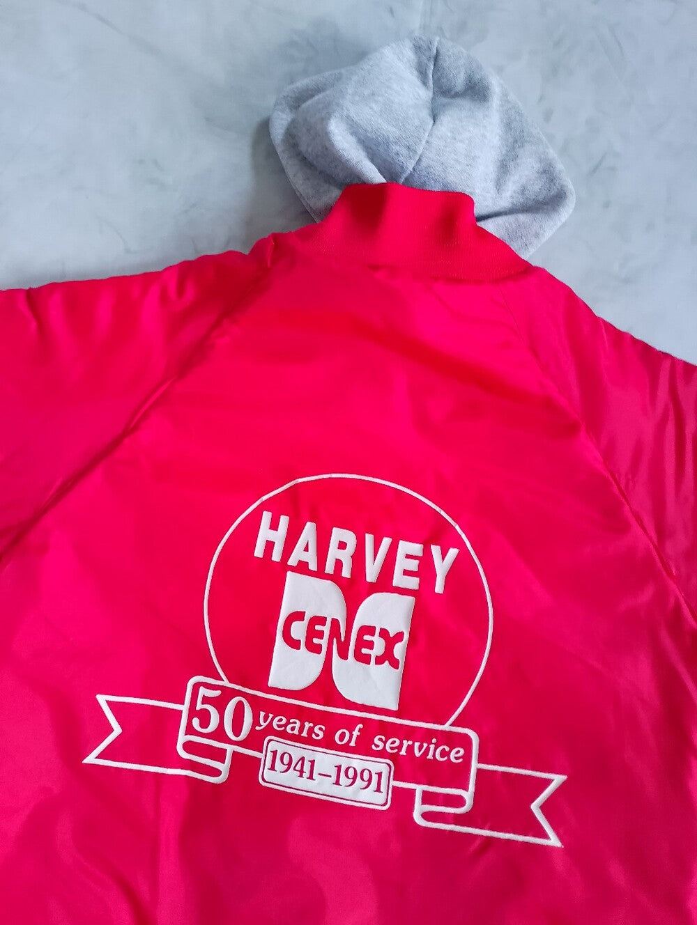 Vintage 1991 Harvey CENEX 50 YEARS OF SERVICE Graphic Jacket
