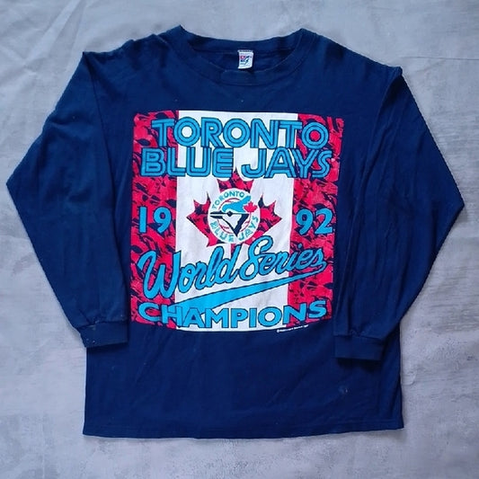 Vintage 1992 Toronto Blue Jays World Series Champions Long Sleeve Shirt