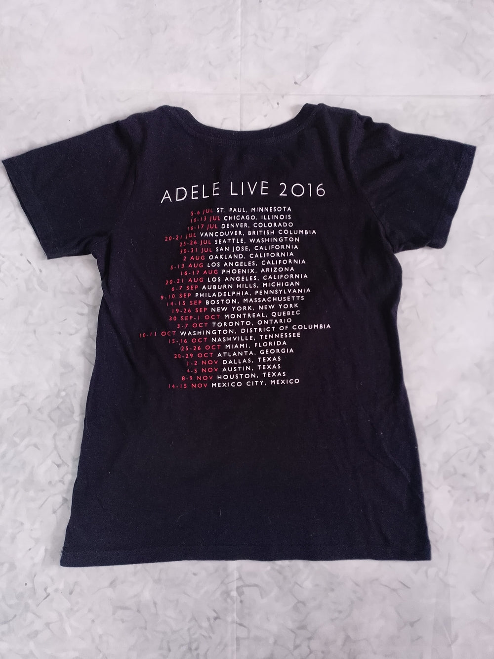 ADELE LIVE 2016 Tour T-SHIRT