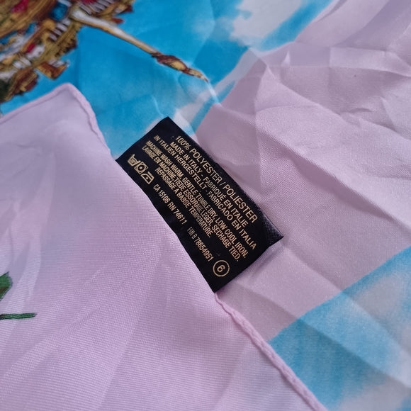 Art Of The Scarf Tie Rack London England Souvenir Scarf Pink London Landmarks