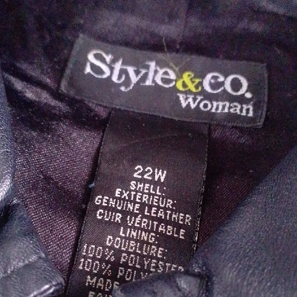 Vintage Leather Men's Midnight Jacket Style &amp; Co.