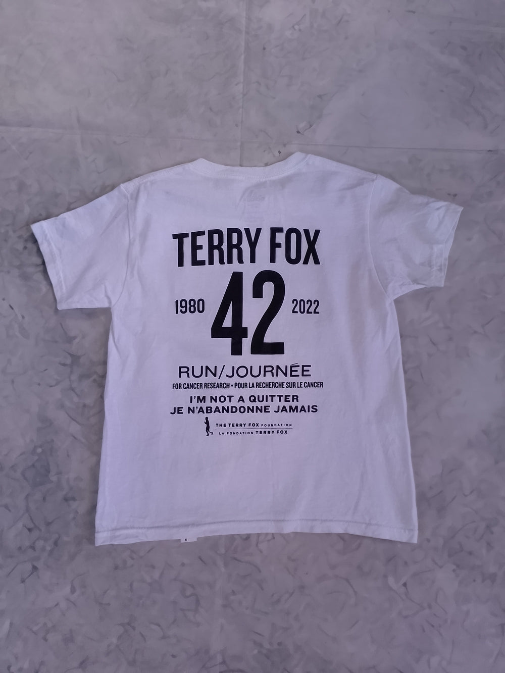 2022 adidas Terry Fox Portrait Graphic tee Terry Fox Run