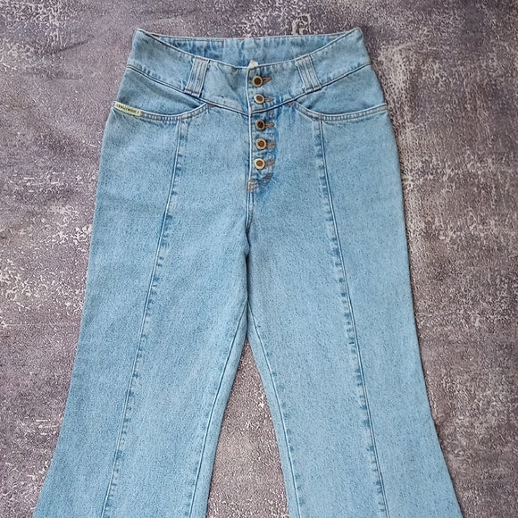 Vintage Hollywood Fared Dernim Jeans