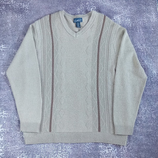 Vintage 90s Arnold Palmer Vneck Wool Sweater