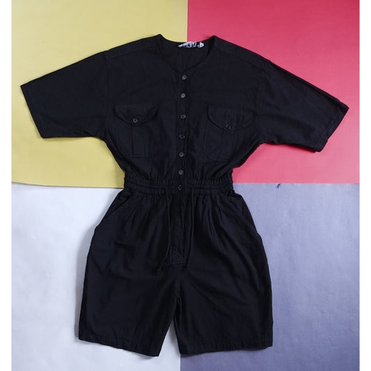 Vintage 90s 2DYE4 One Piece Shirt/Short Combo Jumpsuit/Romper