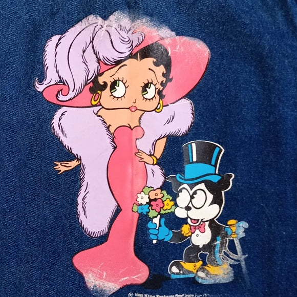 Vintage 1985 Betty Boop Denim Jacket UNISEX