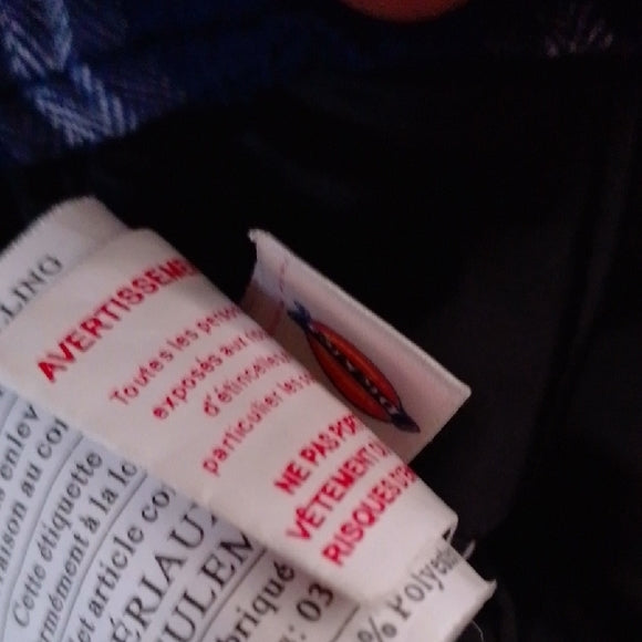 Dickies Navy Checkered Hooded Shirt Jacket