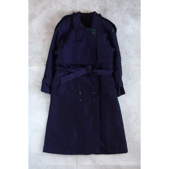 Vintage 90s Collection Elegant Surfstyle Fabric Trench Coat WOOL LINING