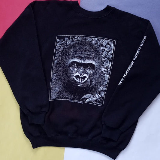 Vintage 90s Gorilla North Carolina Zoological Park Sweater Unisex