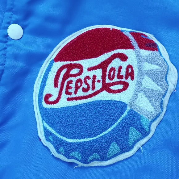Vintage 80s Pepsi-Cola Button-Up Jacket Varsity
