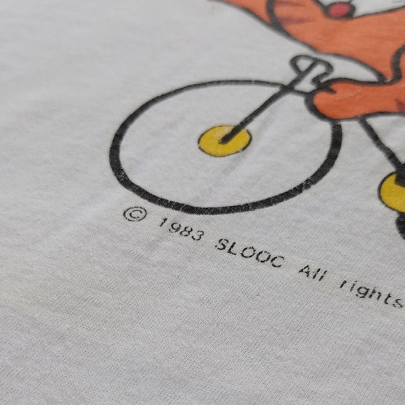 Vintage 1983 Korea Seoul Olympics Mascot Hodori Single Stitch T-Shirt