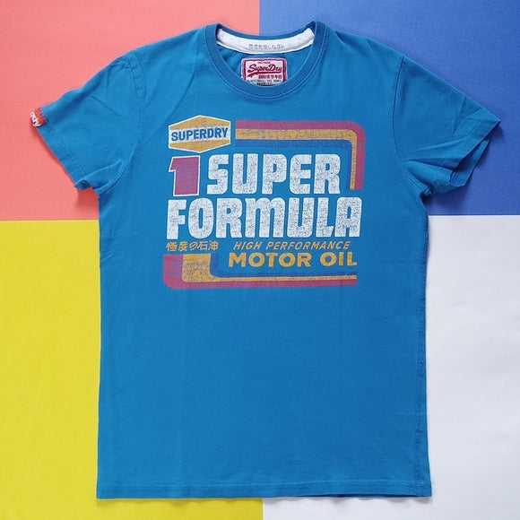 SUPERDRY 1 Super Formula Motor Oil Vintage Style Graphic T-Shirt