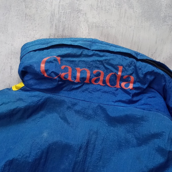 Vintage DESCENTE Team Ski Canada Long Winter Jacket Spacecrew UNISEX