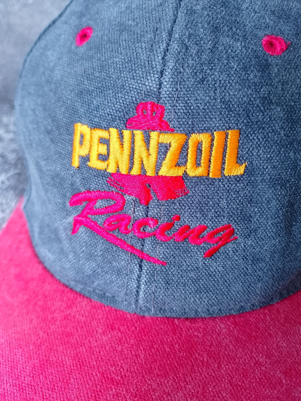 Vintage PENNZOIL RACING SNALC BACK HAT 10 MINUTE OIL CHANGE