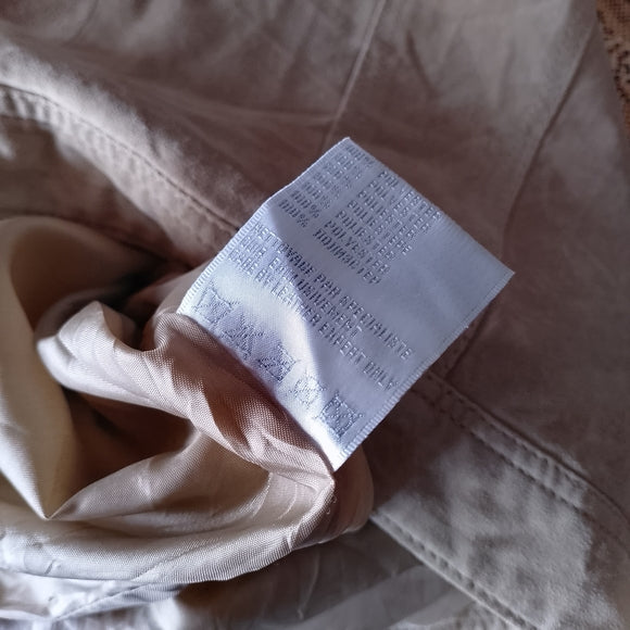 Women’s Beige Suede Trucker Jacket - NAF NAF