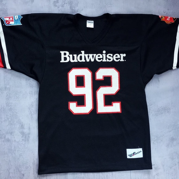 Vintage NFL BUDWEISER Football Jersey Ravens Athletics